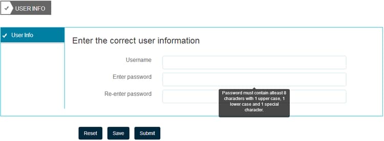 Short description for adding in-context help for form fields