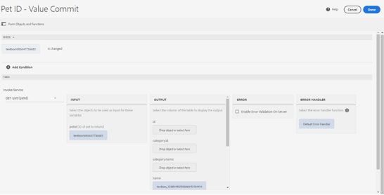 add a default error handler for a field validation checks in a form