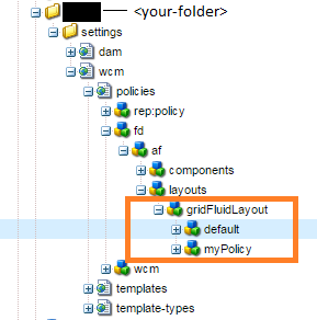 Copying default policies