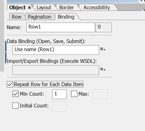 Repeat properties for layout fragment