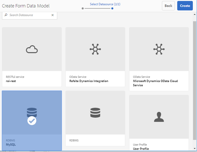 MYSQL datasource