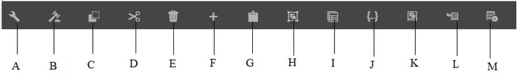 Component toolbar labels