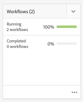 Workflows tile