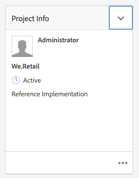 Project information tile