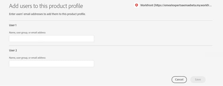 Add users admin profile