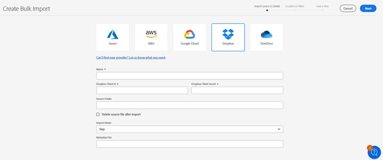 assign metadata form to a folder