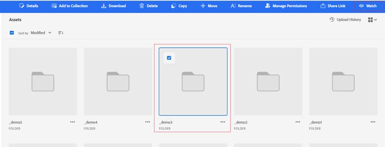 Notifications in Assets Essentials