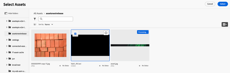 add related asset