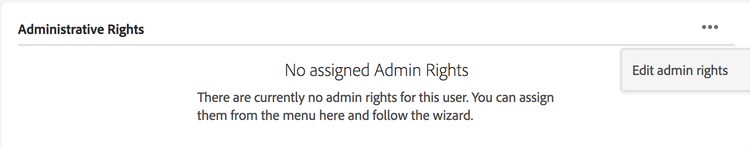 Admin rights in Admin Console