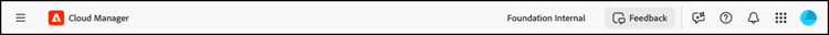 The Experience Cloud header