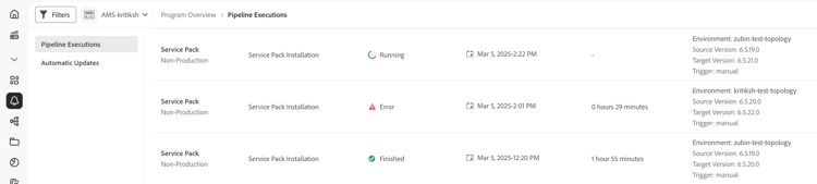 Service Pack installations