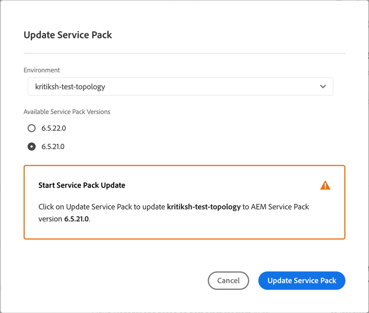 A list of available updates appears that are available