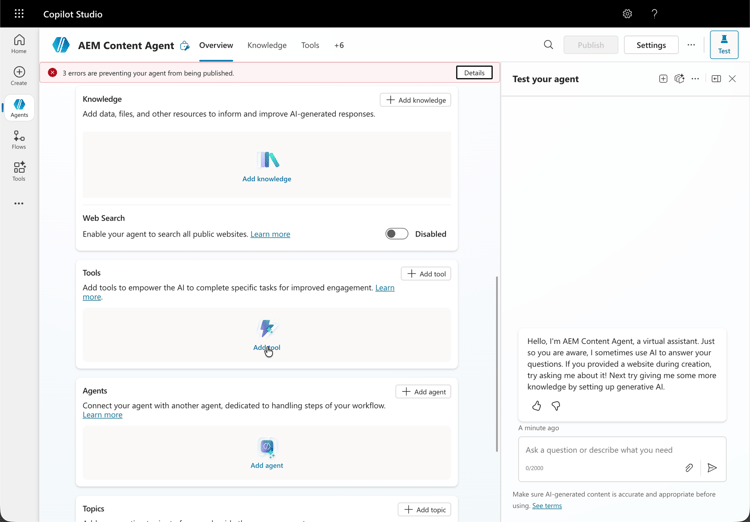 Configure Copilot Step 1