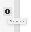 Metadata in side panel