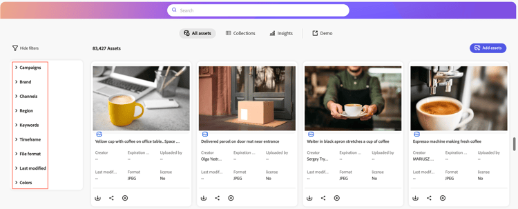 Search on Content Hub