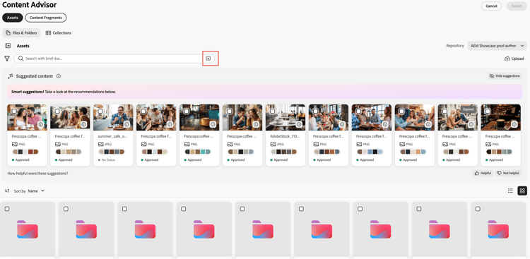 Include assets from Assets add-on
