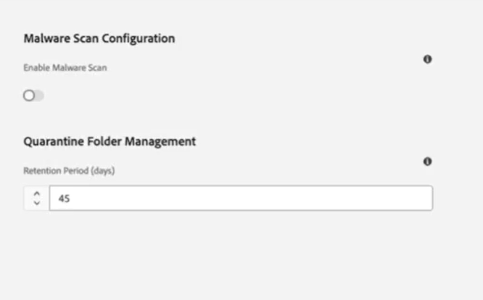Malware detection configuration