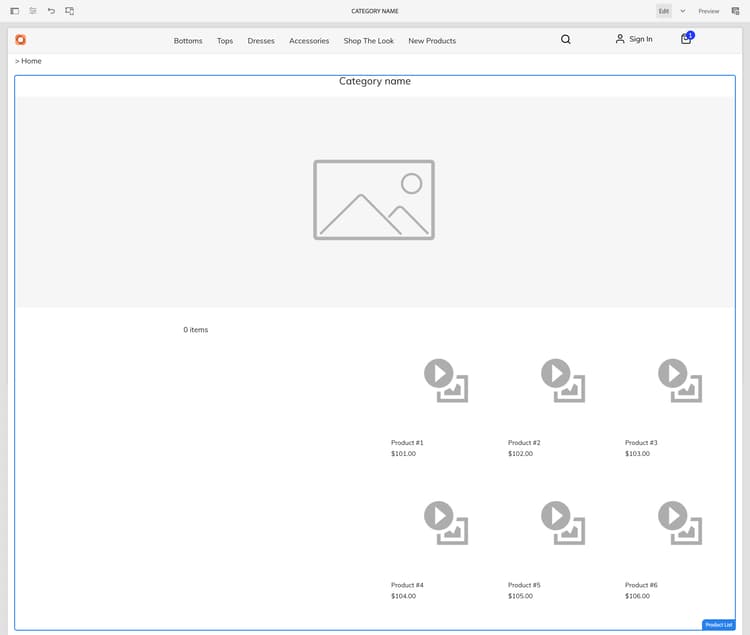 category template