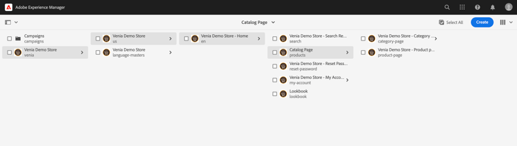 catalog structure