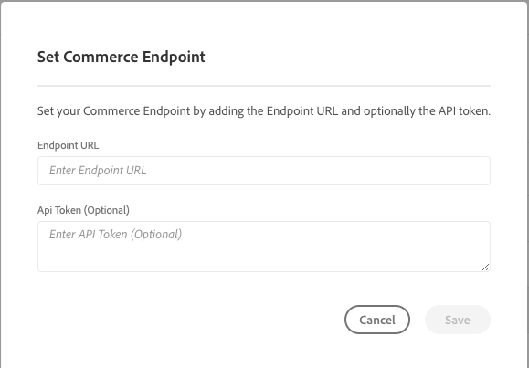 CM Commerce Endpoint