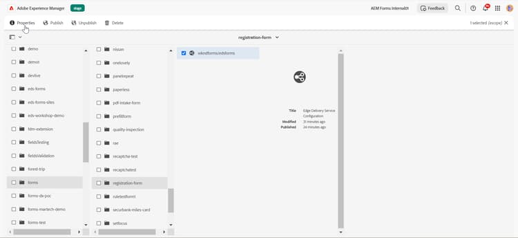 Automatic EDS Configuration