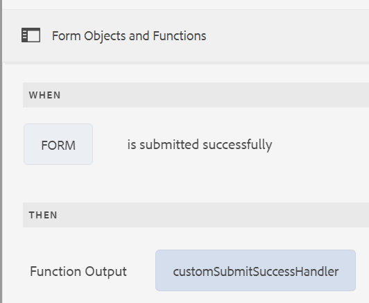 Form submission success