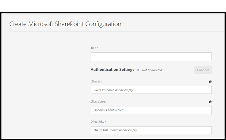 Sharepoint configuration