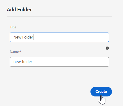 Add Folder