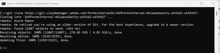 Clonning the Git Repository