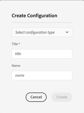 Create translation configuration