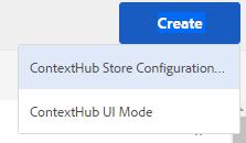 ContextHub store configuration