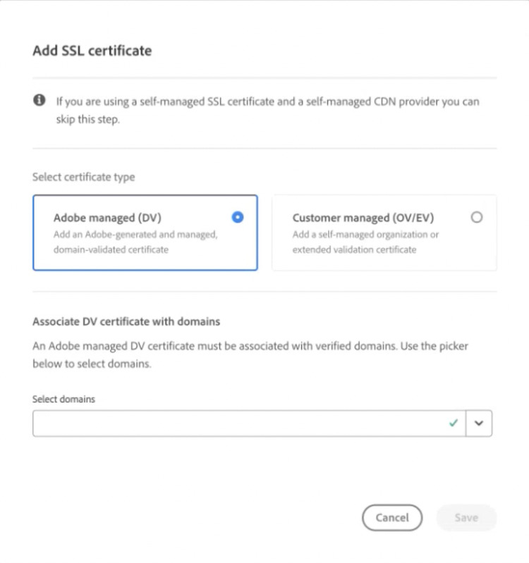 Adding a DC certificate