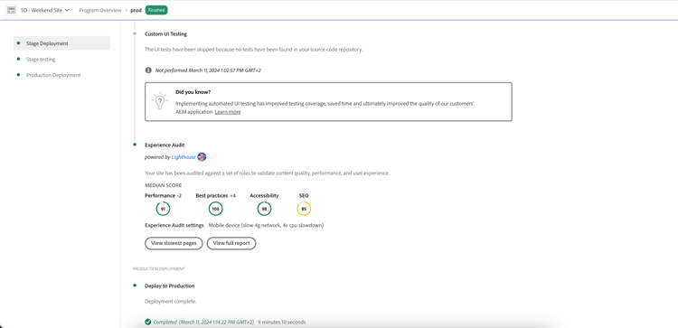 Dashboard in the pipeline