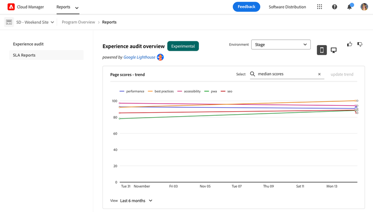 Experience audit reports