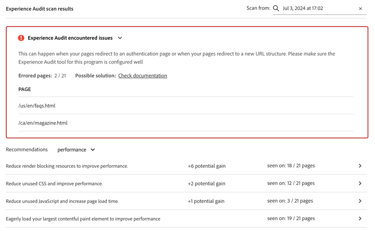 Full report issues