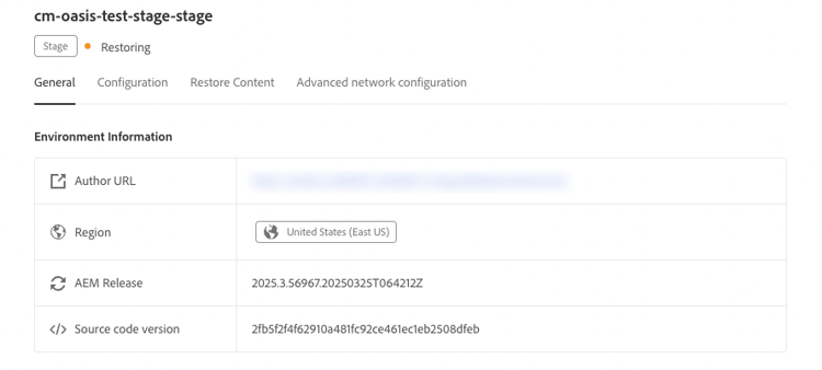 Source code version in use