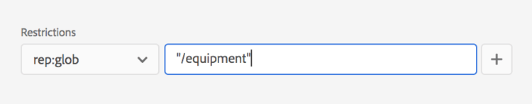 Add the restriction type