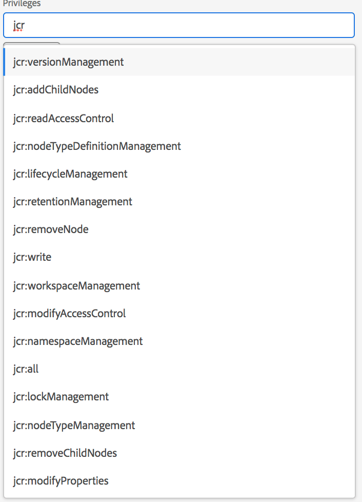 Search permission for a given path.