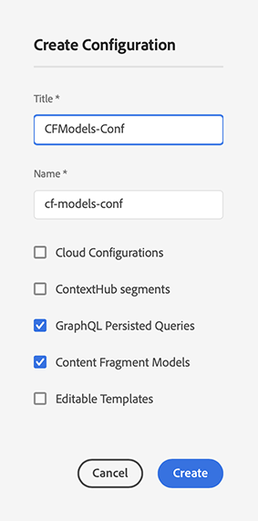 Define configuration