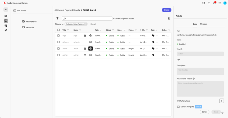 Preview Fragment with Generic HTML Template