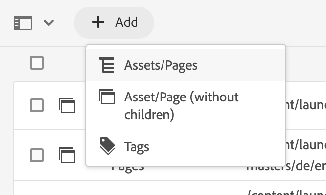 Add pages