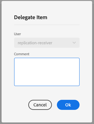 Delegate inbox task