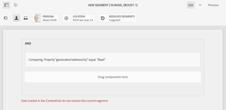 Segment that does not resolve