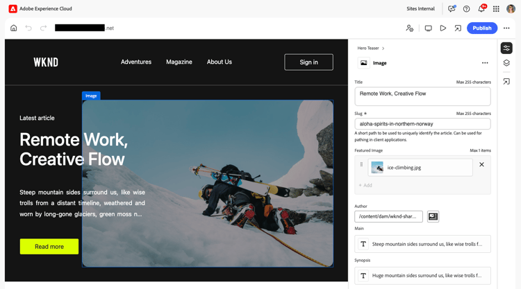 The Universal Editor UI