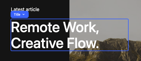 Selected content is highlighted by a dark blue box