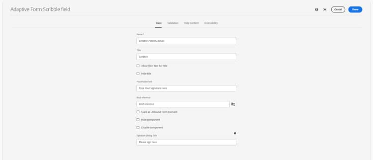 Basic tab