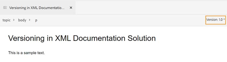 Version update indicator