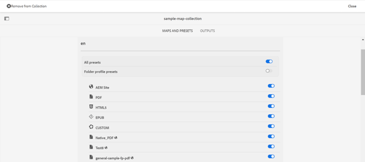edit a map collection on cloud services