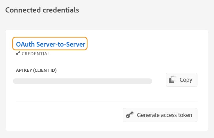 connected credentials