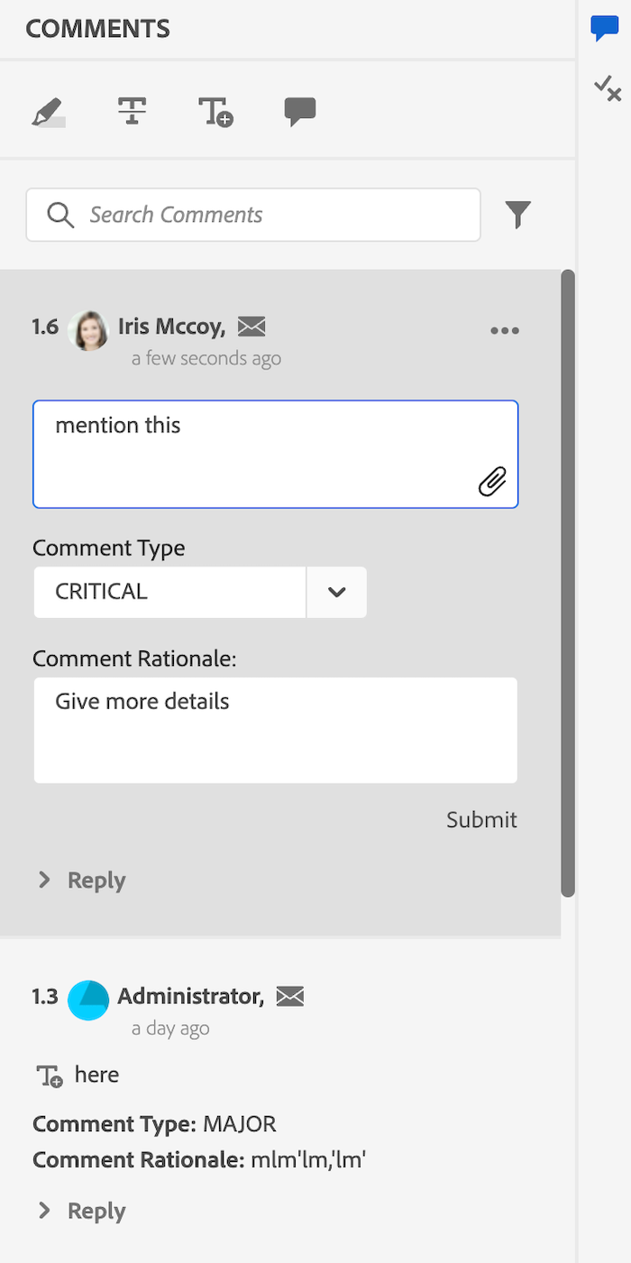 Accept With Modification Dialog